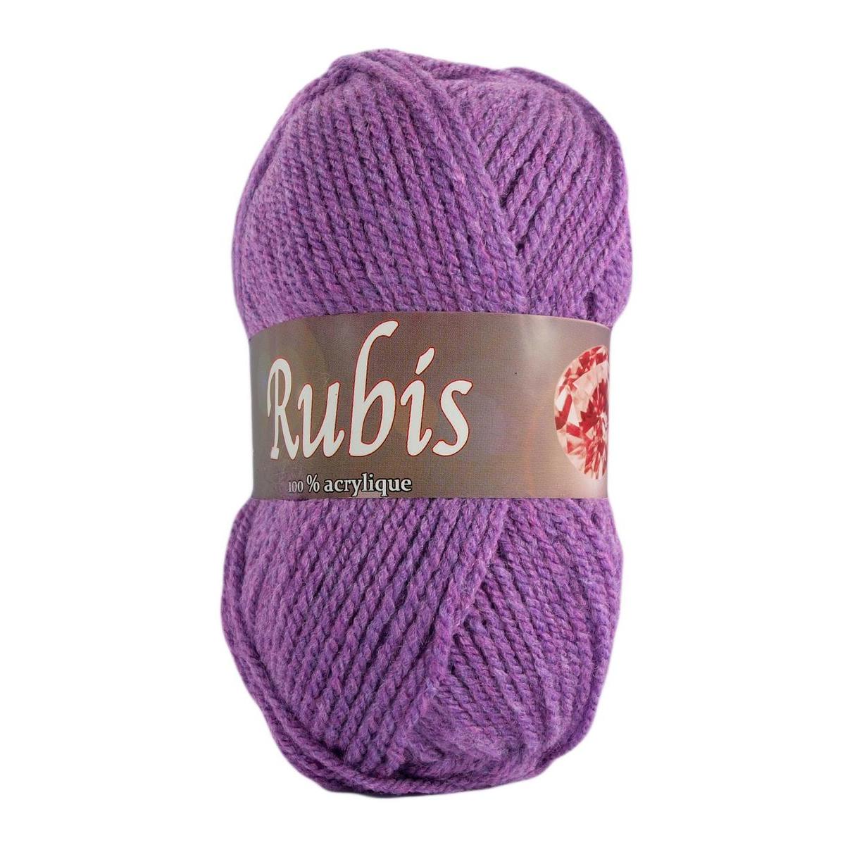 10 pelotes - 100% acrylique - 50 g - Violet 10 pelotes - 100% acrylique - 50 g - Violet