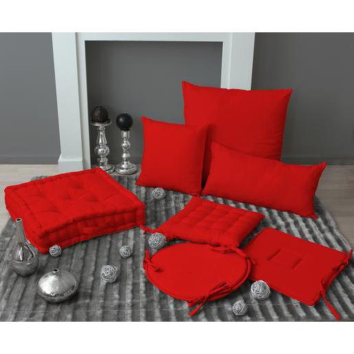 Coton De Rouge Galette Chaise À 50Polyester Rabats D9WHEY2I