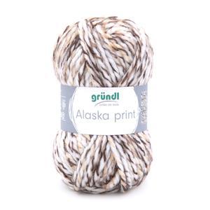 Pelote print Alaska - Blanc et marron
