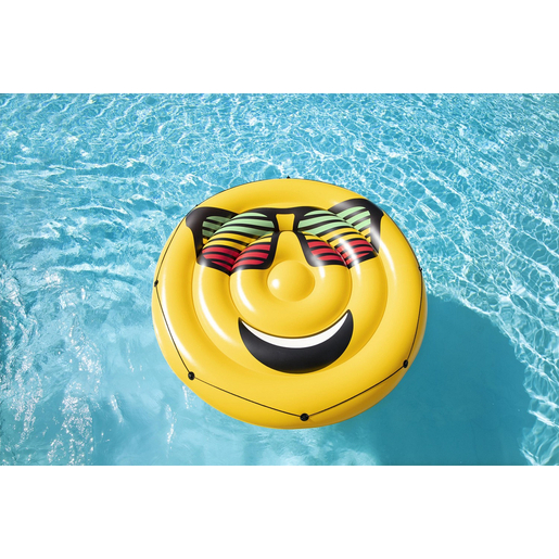 Matelas Gonflable Smiley O 173 X H 25 Cm Jaune Noir Produits Divers La Foir Fouille