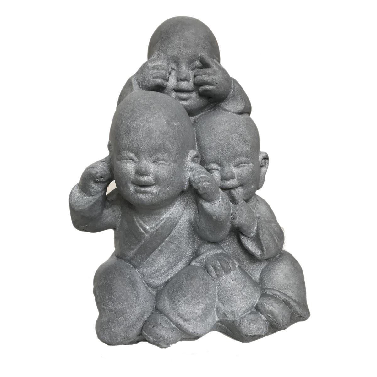 Statue 3 Enfants Bouddhas 27 5 X H 36 X 24 5 Cm Gris Moorea Statuettes Et Figurines La Foir Fouille Statue 3 Enfants Bouddhas 27 5 X H 36 X 24 5 Cm Gris Moorea Statuettes Et Figurines La Foir Fouille