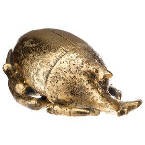 Scarabee resine or l. 15 x l. 8 x H 5 cm