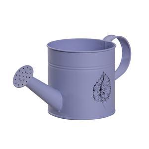 Arrosoir en métal imprimé feuillage - Ø 12 cm - Lilas - MOOREA