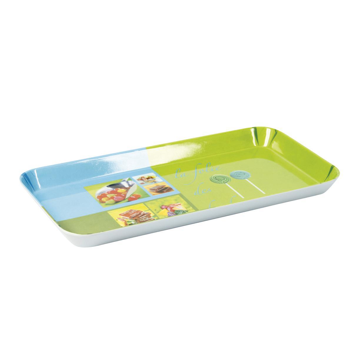 Plateau - Mélamine -30 x 15 cm - Multicolore Plateau - Mélamine -30 x 15 cm - Multicolore