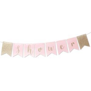 Guirlande Baby Shower - 16 x 24 cm - Rose