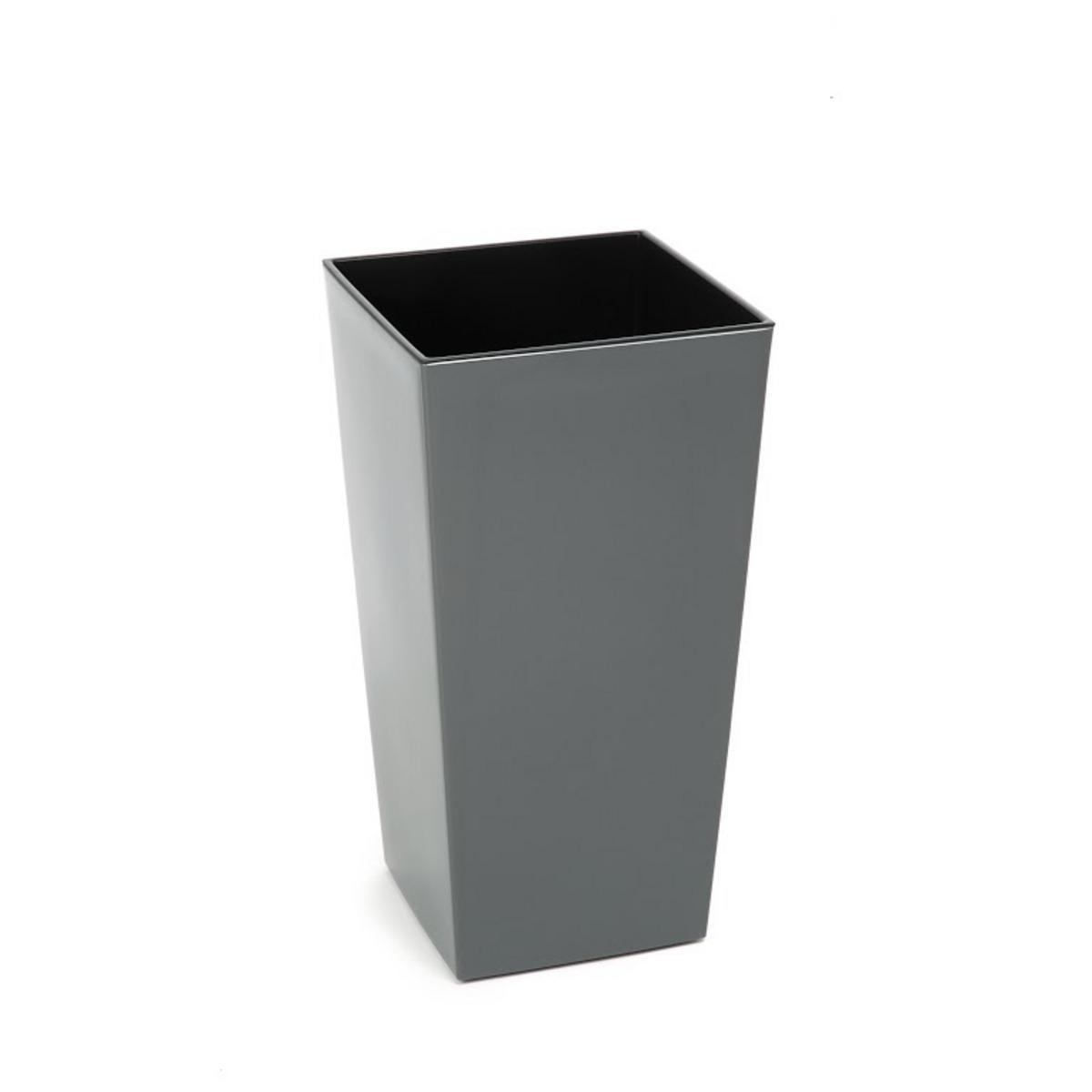 pot a fleurs haut plastique gris pots cache pots et jardinieres la foir fouille