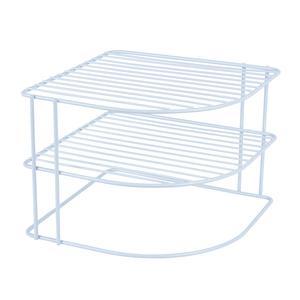 Etagère d'angle - 25.4 x 7 x H 18.6 cm - Blanc