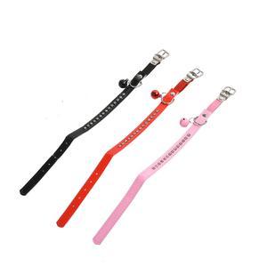 Collier chat diamant - Polyuréthane - 31 x 1 cm - Rose, rouge ou noir