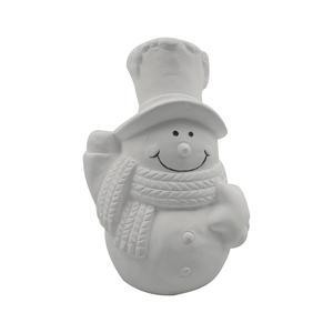 Tirelire en céramique à peindre bonhomme de neige
