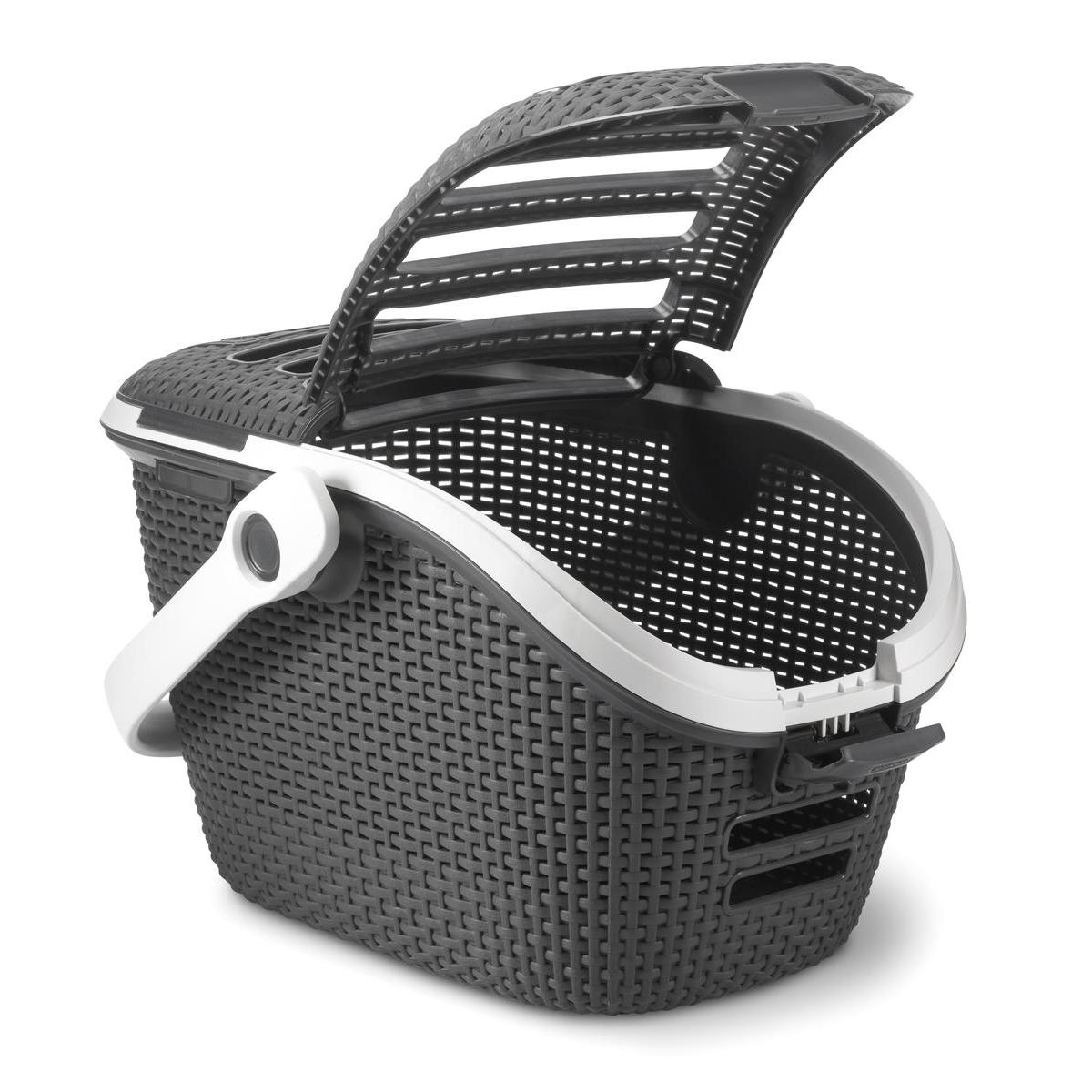 Panier De Transport Chien Ou Chat 42 X 33 X 21 Cm Gris Blanc Curver Caisses Et Cages De Transport Pour Chats La Foir Fouille