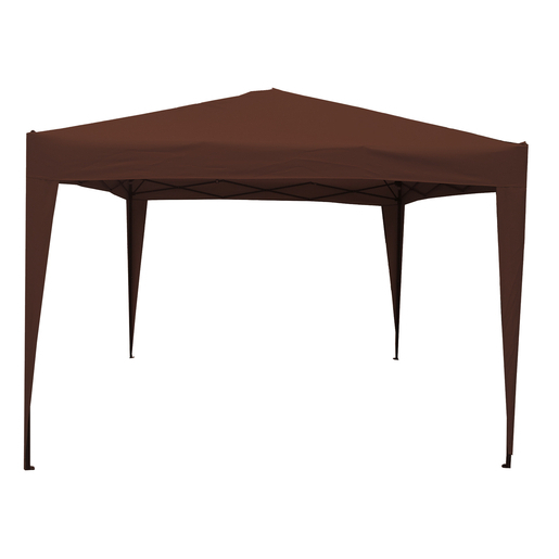 Tonnelle Pliante Polyester Polyethylene Marron Tonnelles