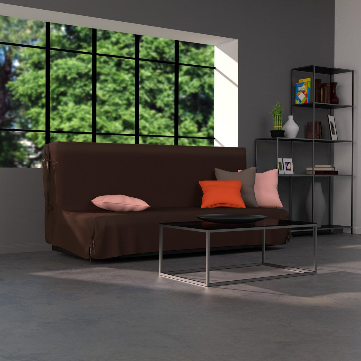 Housse de clic-clac en coton 200x120x140 marron chocolat Housse de clic-clac en coton 200x120x140 marron chocolat