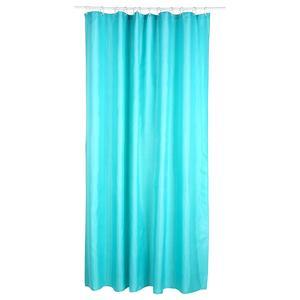 Rideau douche polyester - Bleu turquoise