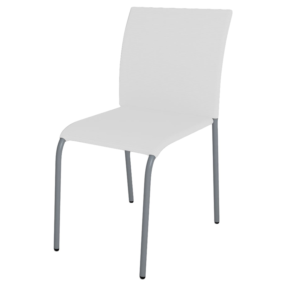Chaise Vérone - 54 x 45 x H 82 cm - blanc Chaise Vérone - 54 x 45 x H 82 cm - blanc