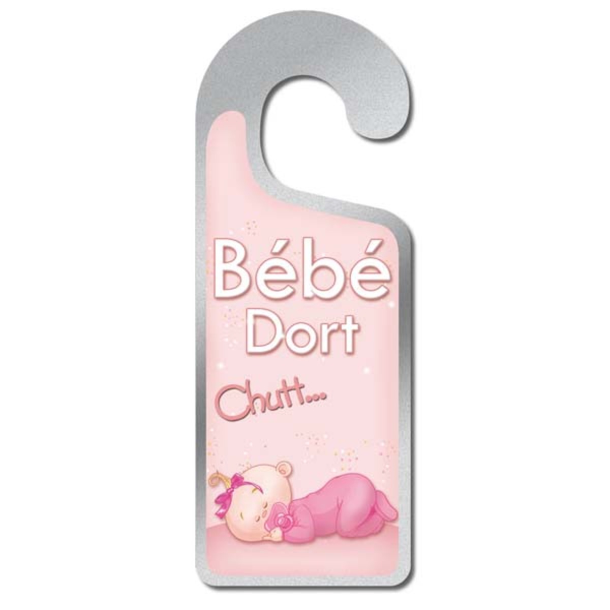 Plaque De Porte Bebe Dort Chut Modele Fille 8 X Cm Panneaux Et Plaques Humoristiques La Foir Fouille