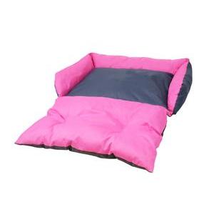 Canapé-lit imperméable pour chien ou chat - 65 x 58 x 17 cm - Différents modèles - Rose, noir