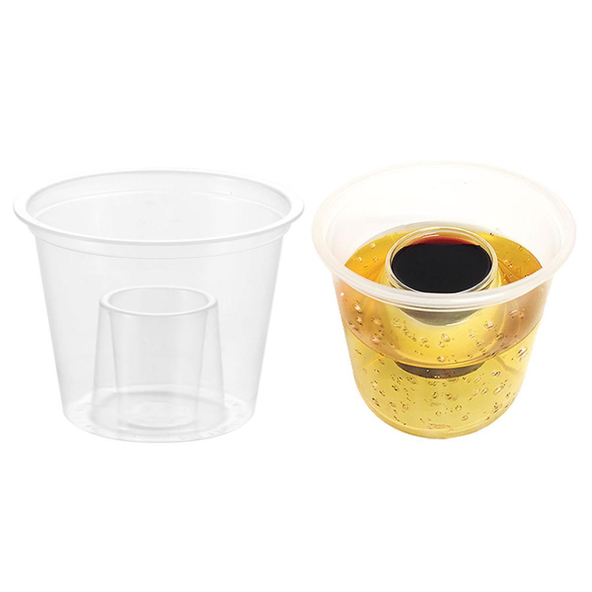 20 gobelets avec shooters intégrés - 4 cl - Transparent 20 gobelets avec shooters intégrés - 4 cl - Transparent