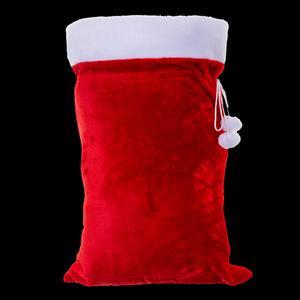 Hotte peluche - ø 50 x H 70 cm - Rouge, blanc - ATMOSPHERA