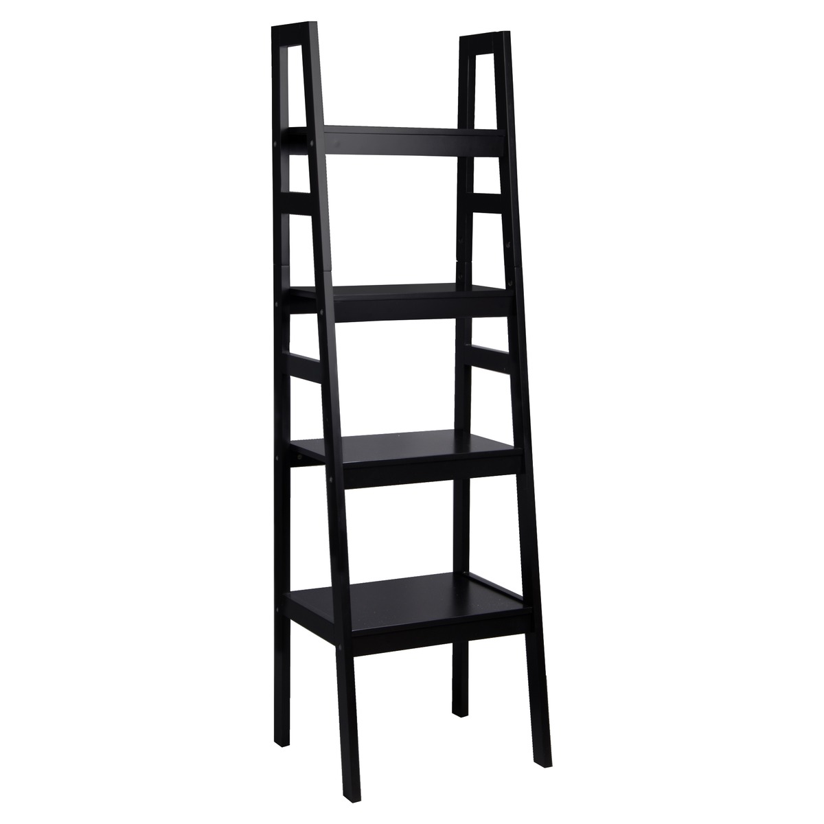 etagere echelle 4 niveaux 43 x 35 5 x h 117 cm noir etageres et bibliotheques la foir fouille