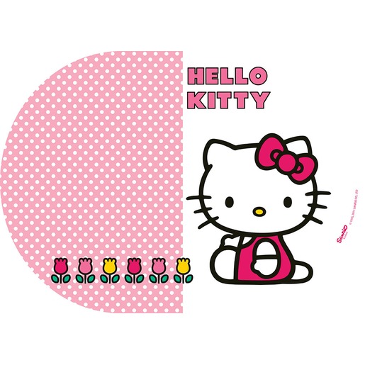 Set de table Hello Kitty Tulip en plastique - 25 x 35 cm - Multicolore Set de table Hello Kitty Tulip en plastique - 25 x 35 cm - Multicolore