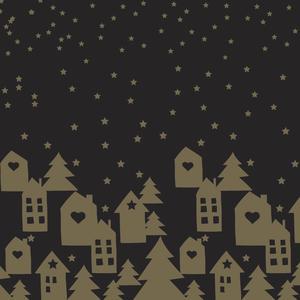 20 serviettes Village de Noël