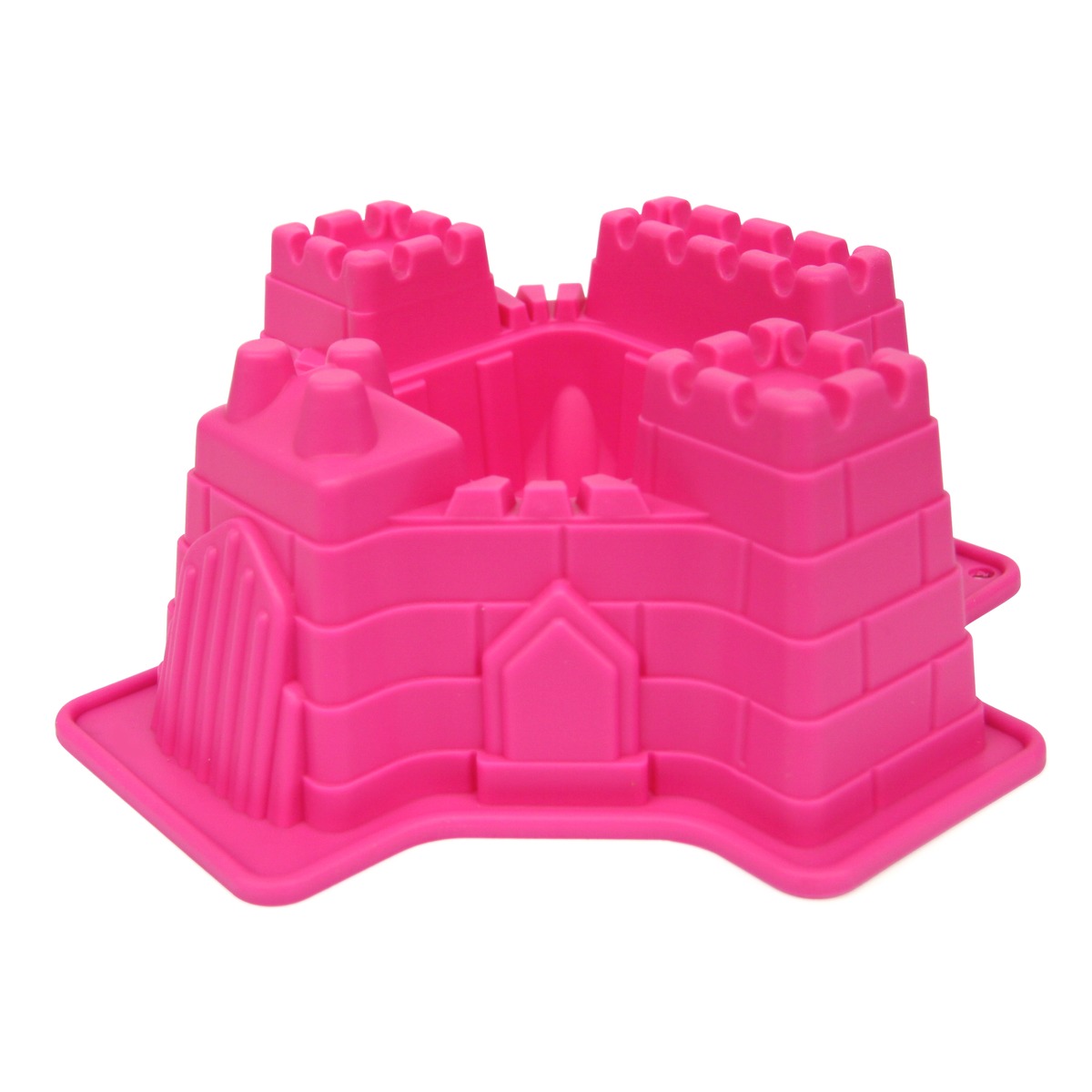 Moule A Gateau En Forme De Chateau Fort Antiadhesif 21 X X 8 Cm Rose Moulerie Silicone La Foir Fouille