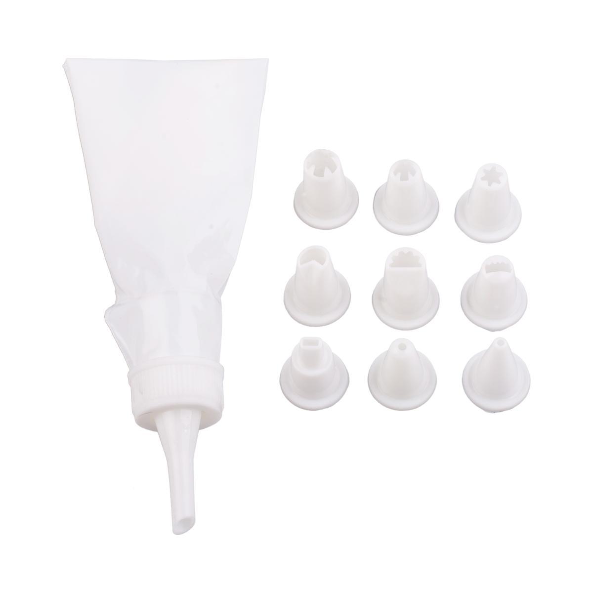 2 Poches A Douille 10 Embouts Patisserie Decoration De Gateau La Foir Fouille