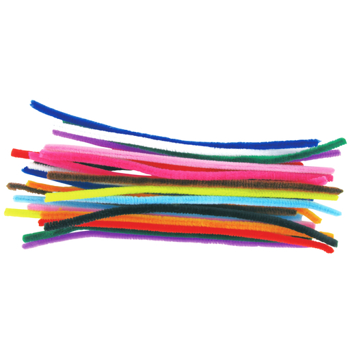Lot De 24 Chenilles Synthetique Multicolore Loisirs Creatifs