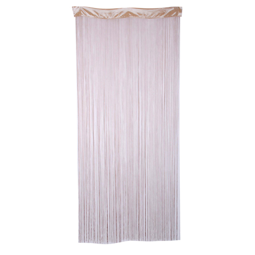 Rideau fils - Polyester - 120 x 240 cm - Marron taupe Rideau fils - Polyester - 120 x 240 cm - Marron taupe