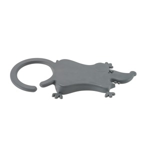 Bloc porte en forme de chat - 17.2 x 7.9 x 1.8 cm - Noir
