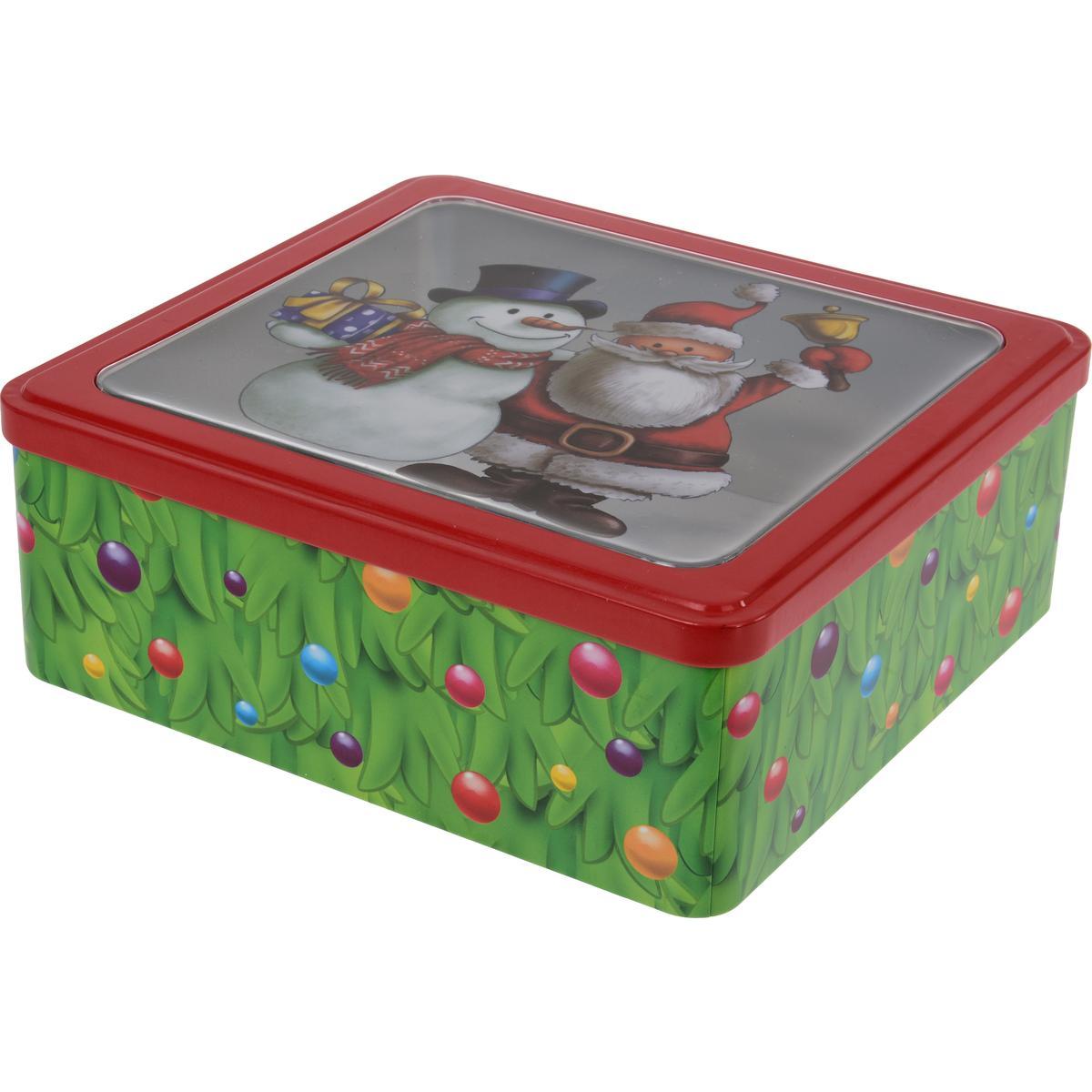 Boite En Metal Noel 23 X 22 X H 9 Cm Objets Deco La Foir Fouille Boite En Metal Noel 23 X 22 X H 9 Cm Objets Deco La Foir Fouille