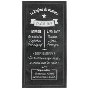 Sticker adhesif mural relief regime bonheur