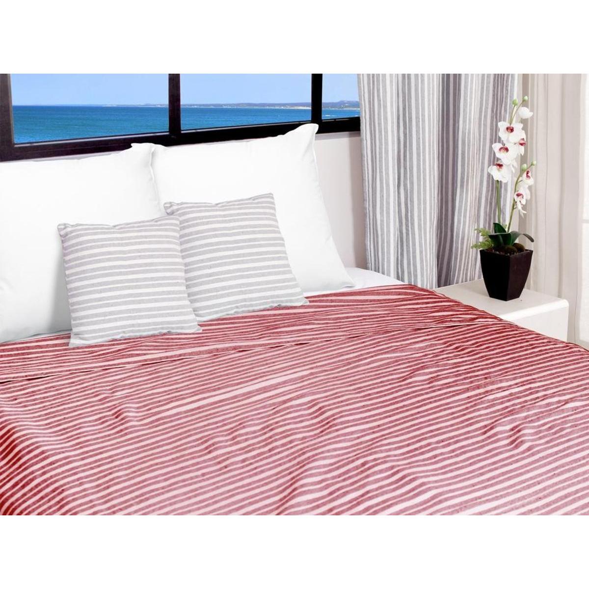 Jeté de lit - 220 x 240 cm - Cotonade rouge Jeté de lit - 220 x 240 cm - Cotonade rouge