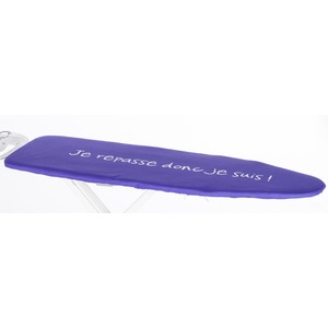Housse de table à repasser colorée avec motifs - 148 x 58 cm - violet