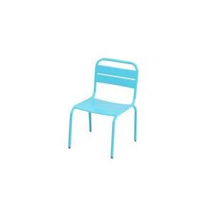 Chaise enfant - Acier - 40,5 x 38,5 x H 57 cm - Bleu