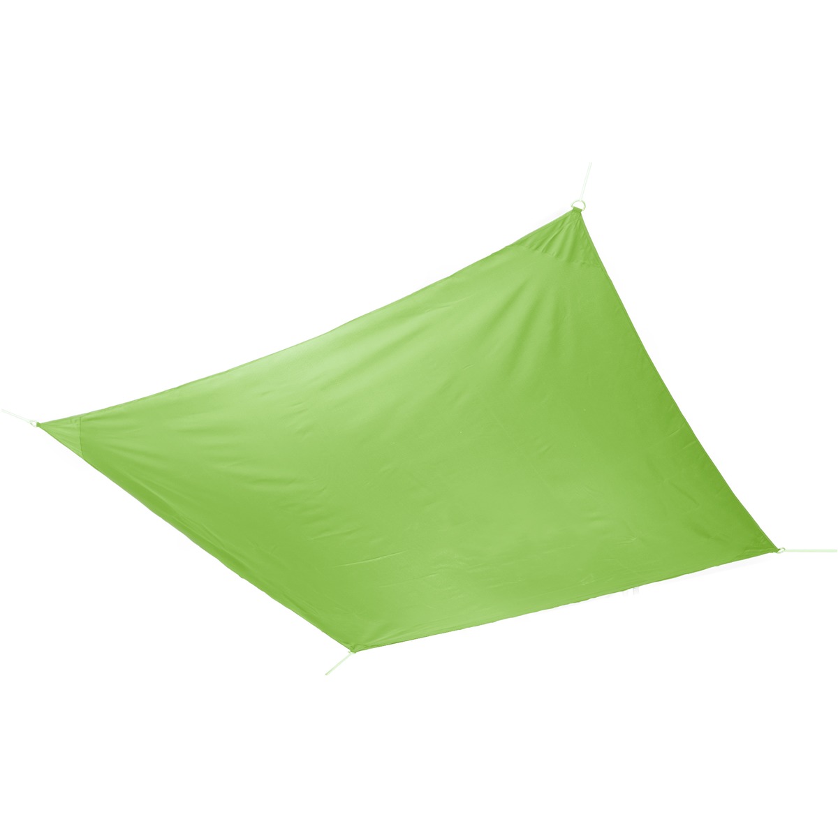 Toile d'ombrage carré - 100% Polyester - 3 x 3 m - vert