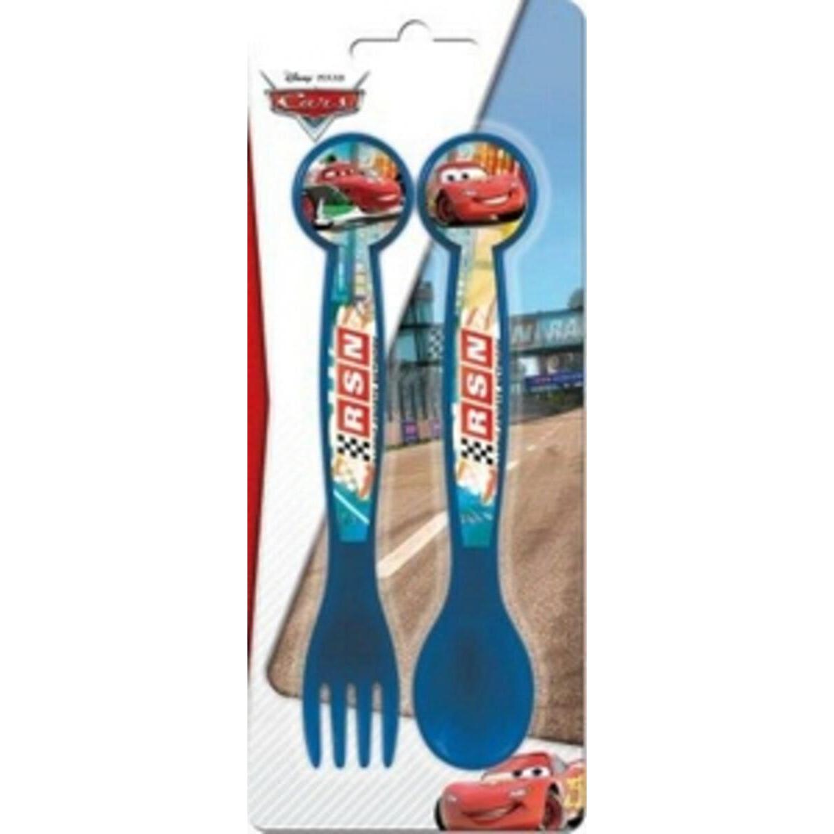 Cars set 2 couvertsen plastique x 1 pièce ø 5 Cars set 2 couvertsen plastique x 1 pièce ø 5