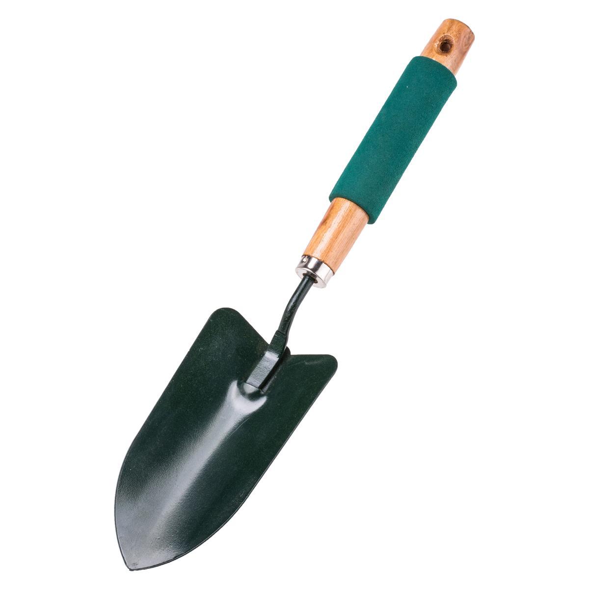 Transplanteur de jardinage - Métal et bois - 38 cm - Beige et bleu Transplanteur de jardinage - Métal et bois - 38 cm - Beige et bleu
