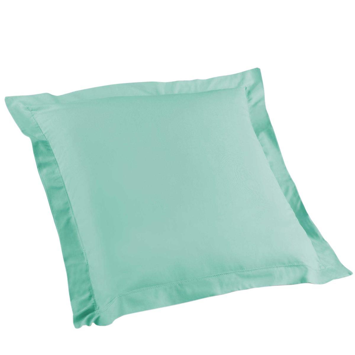 Taie d'oreiller à volant Lina - 63 x 63 cm - Vert menthe