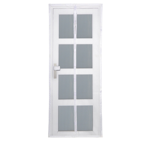 Rideau De Porte Moustiquaire Aimante 100 X 220 Cm Blanc Stores Tissu La Foir Fouille