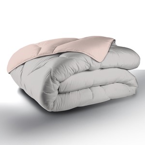 Couette bicolore 1 personne - 140 x 200 cm - Différents coloris