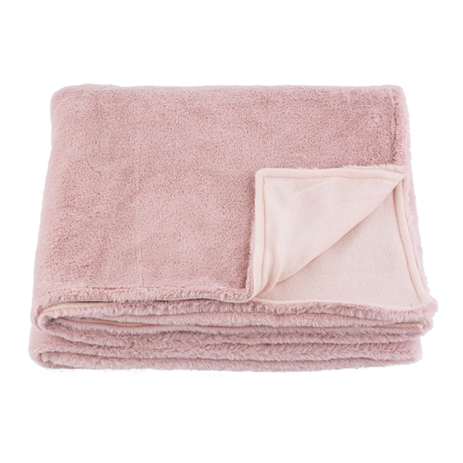 Plaid doux - 125 x 150 cm - Rose Plaid doux - 125 x 150 cm - Rose