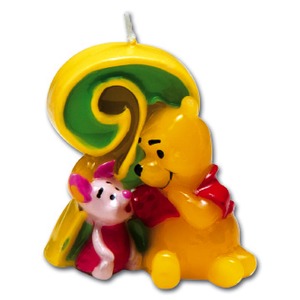 Bougie Winnie n°2 en cire - 32 x 5 cm - Multicolore