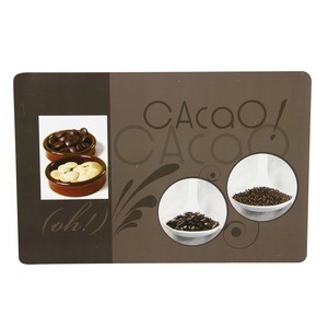 Set de table opaque - 30 x 45 cm - Thème chocolat - Marron