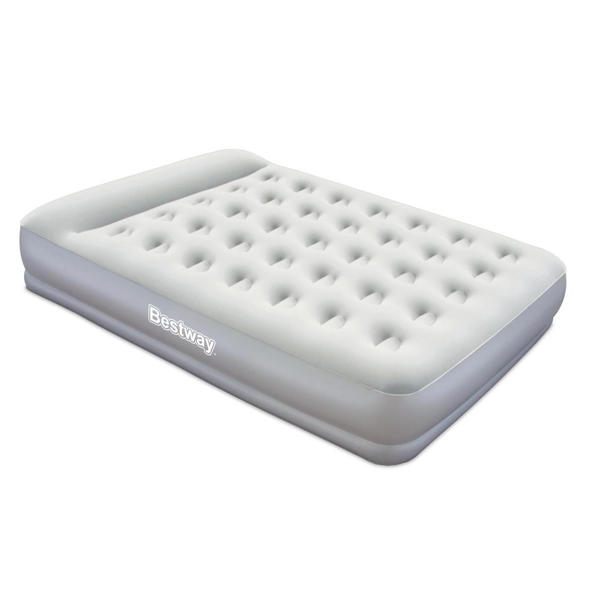 Matelas gonflable - PVC - 203 x 152 x H 38 cm - Blanc