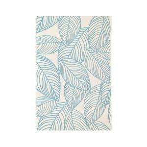 Tapis d'extérieur tropical - 100 x 150 cm - Bleu - K.KOON