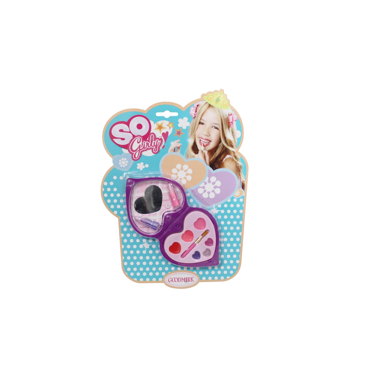 Trousse de maquillage princesse modèle cœur - Multicolore