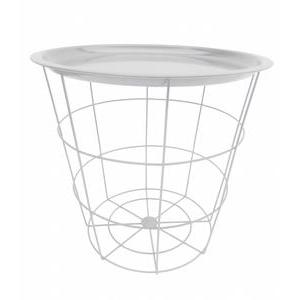 Bout de canapé Joy - ø 43.5 x H 40 cm - Blanc - MOOREA