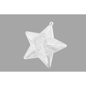 Boîte étoile (x 2) - 7 x 7 x 2 cm - Transparent