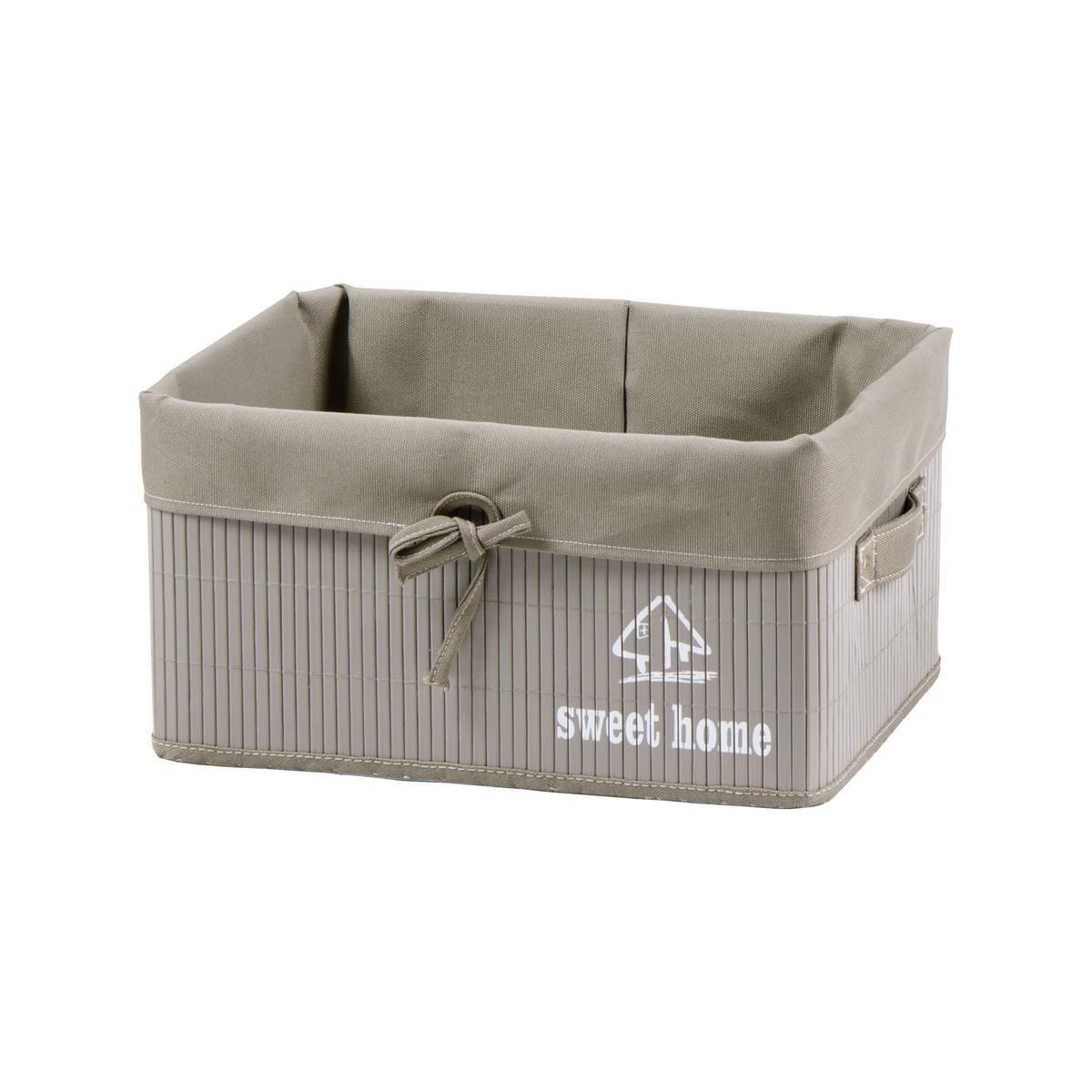 Panier - Bambou - 33 x 23 x H 18 cm - Beige Panier - Bambou - 33 x 23 x H 18 cm - Beige